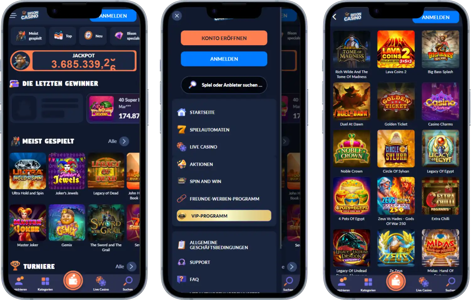 Bison Casino Mobil Nutzen